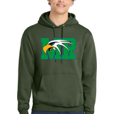 Maple River High School hockey_boys - Olive Port & Co Core Fleece Pullover Hooded Sweatshirt. PC78H