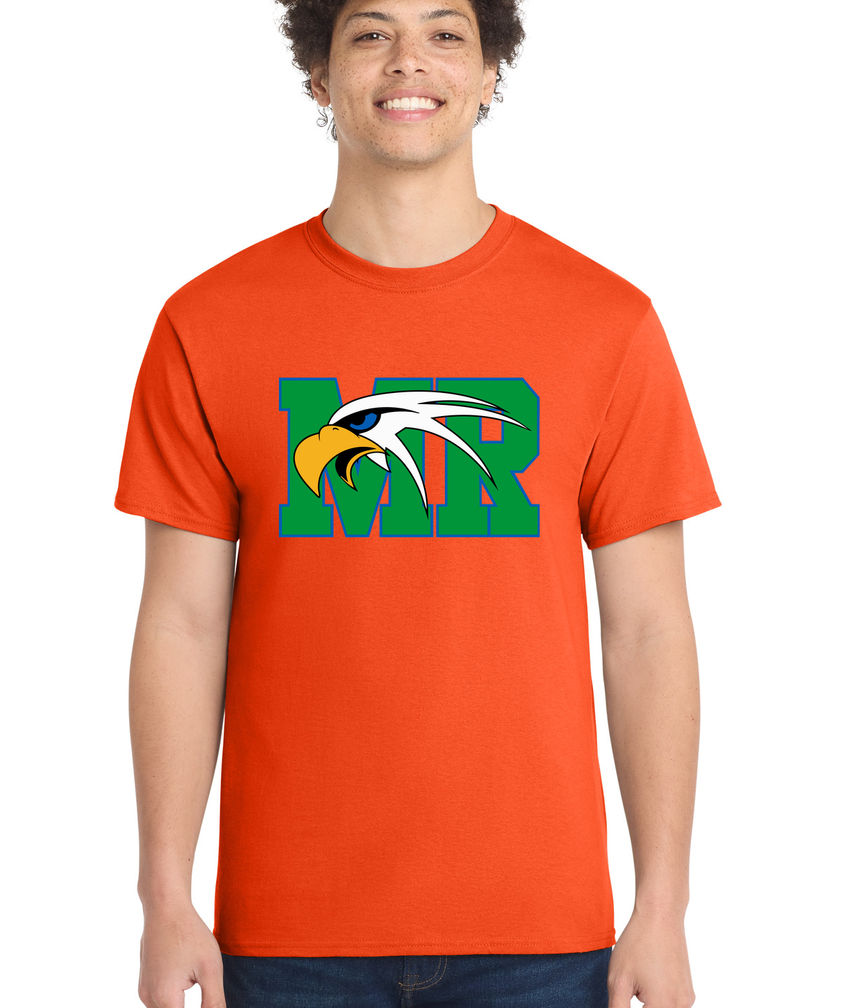 Maple River High School hockey_boys - Orange Port & Co Core Cotton Tee. PC54