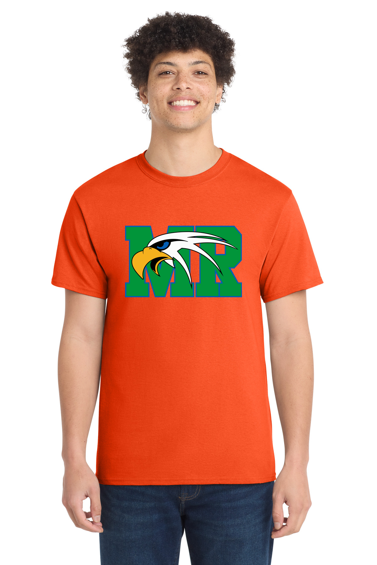 Maple River High School hockey_boys - Orange Port & Co Core Cotton Tee. PC54