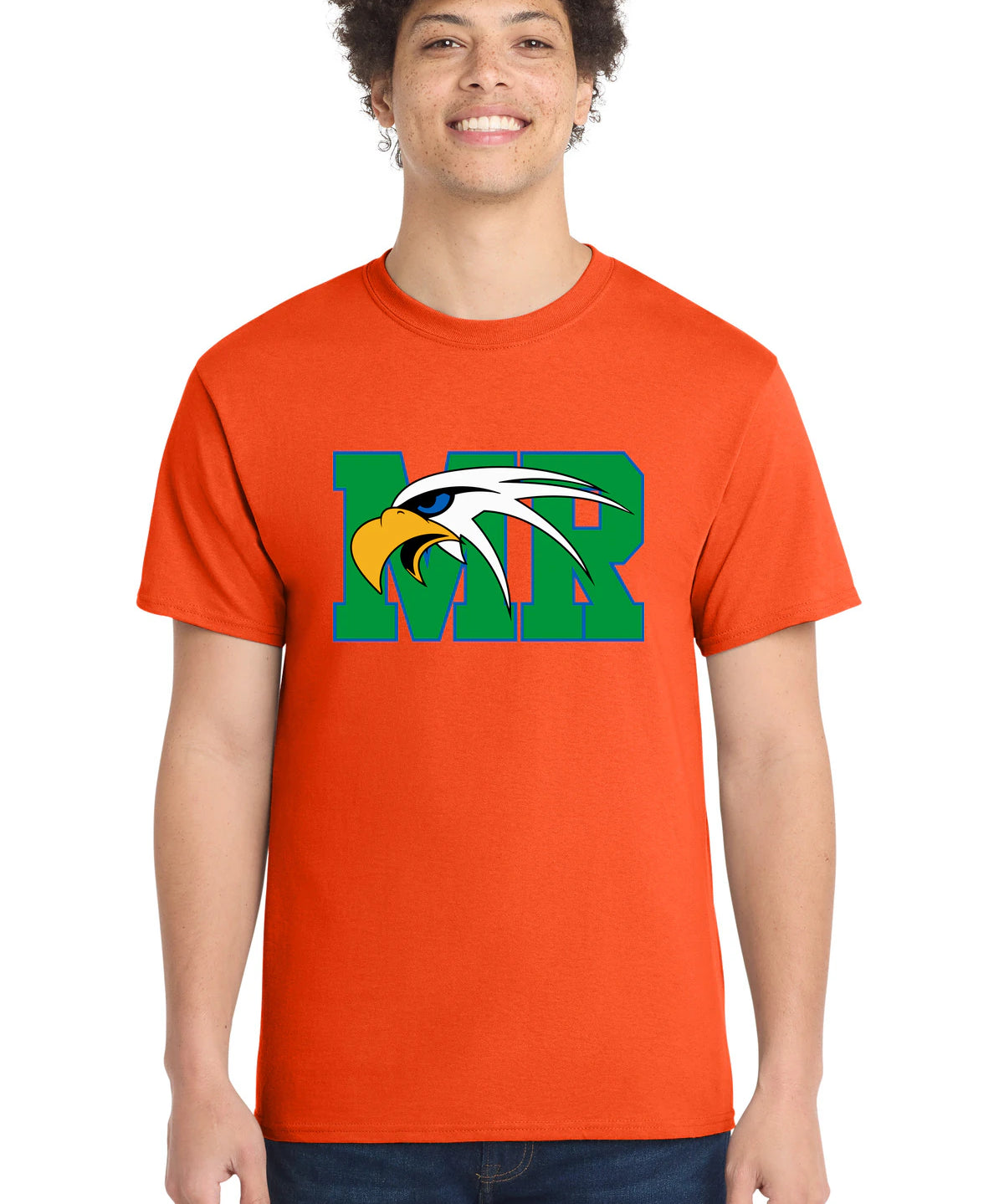 Maple River High School hockey_boys - Orange Port & Co Core Cotton Tee. PC54