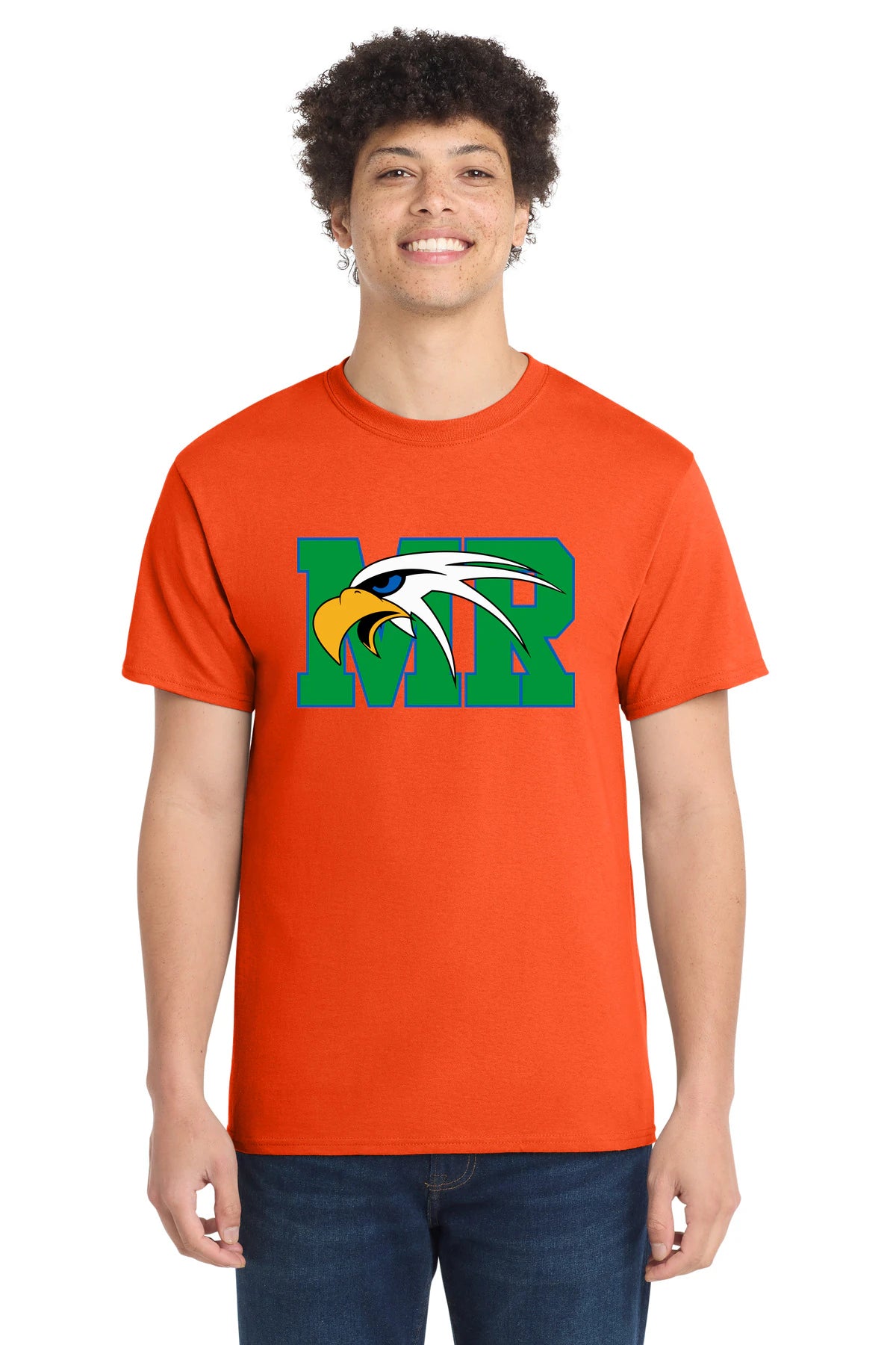 Maple River High School hockey_boys - Orange Port & Co Core Cotton Tee. PC54