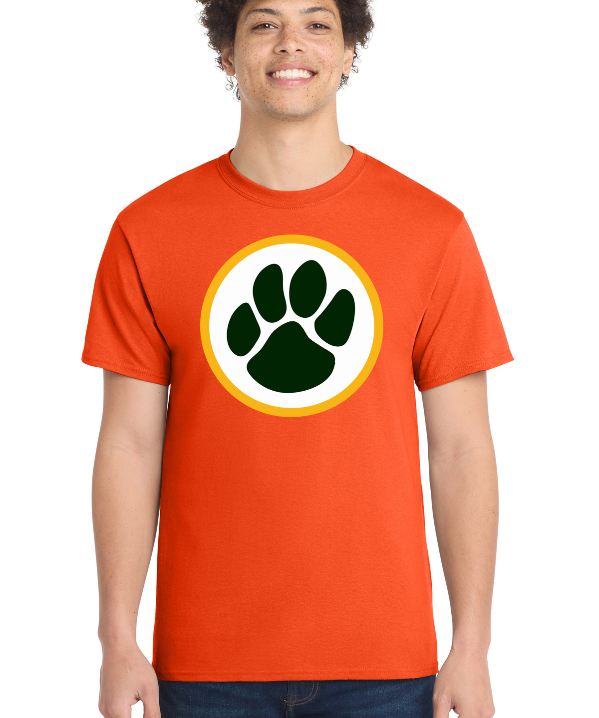 Ashwaubenon High School Football (Boys) - Orange Port & Co Core Cotton Tee. PC54