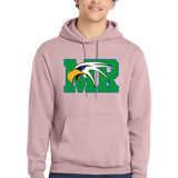Maple River High School hockey_boys - Pale Blush Port & Co Core Fleece Pullover Hooded Sweatshirt. PC78H