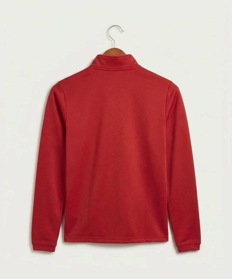 Willmar High School Athletics - Power Red Men's Ultimate365 Lightweight Quarter-Zip Pullover (back)