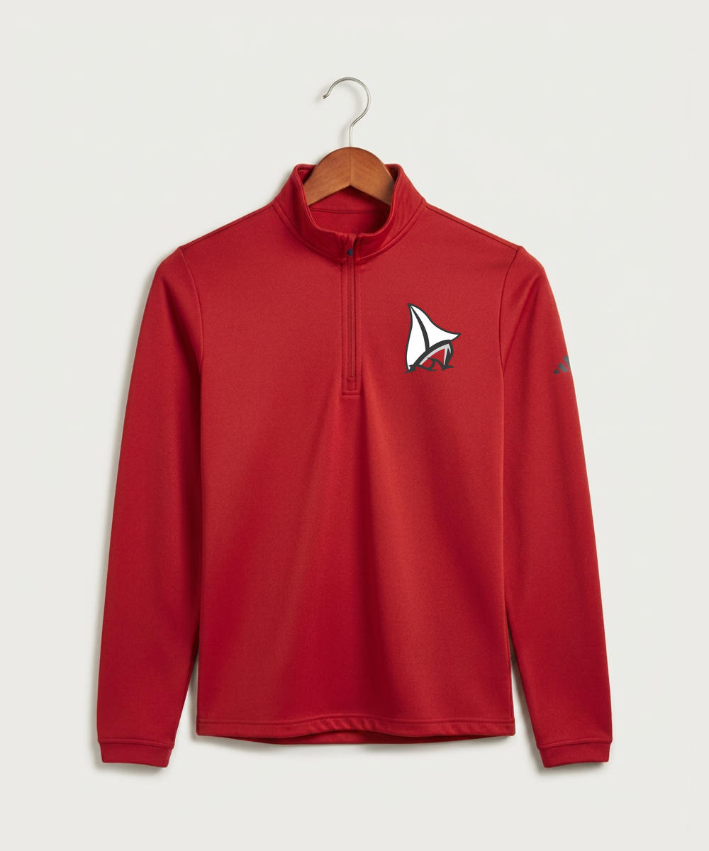 Detroit Lakes Community High School Football (Boys) - Power Red Men's Ultimate365 Lightweight Quarter-Zip Pullover