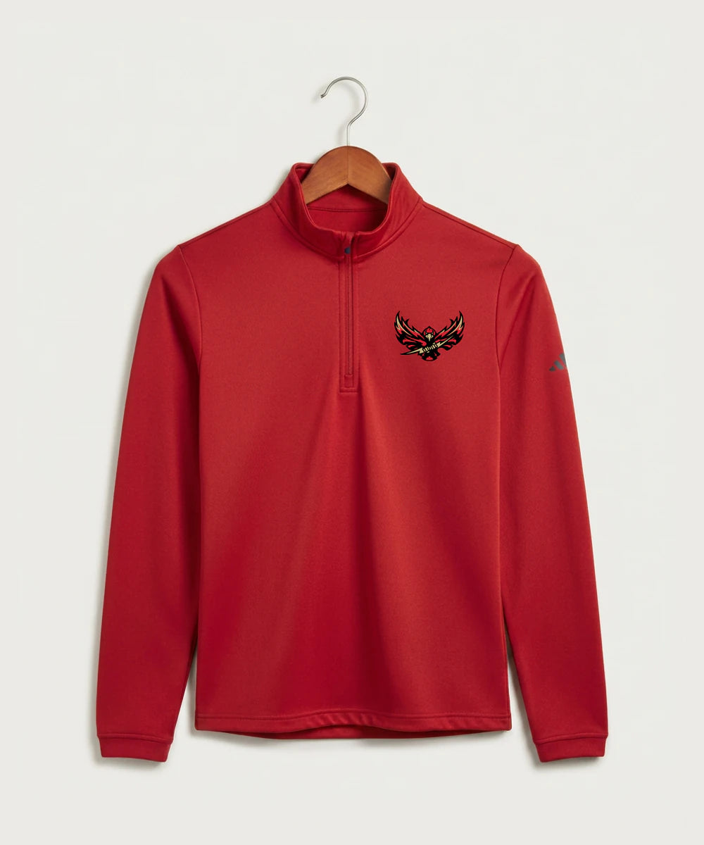 Gfw High School Football (Boys) - Power Red Men's Ultimate365 Lightweight Quarter-Zip Pullover