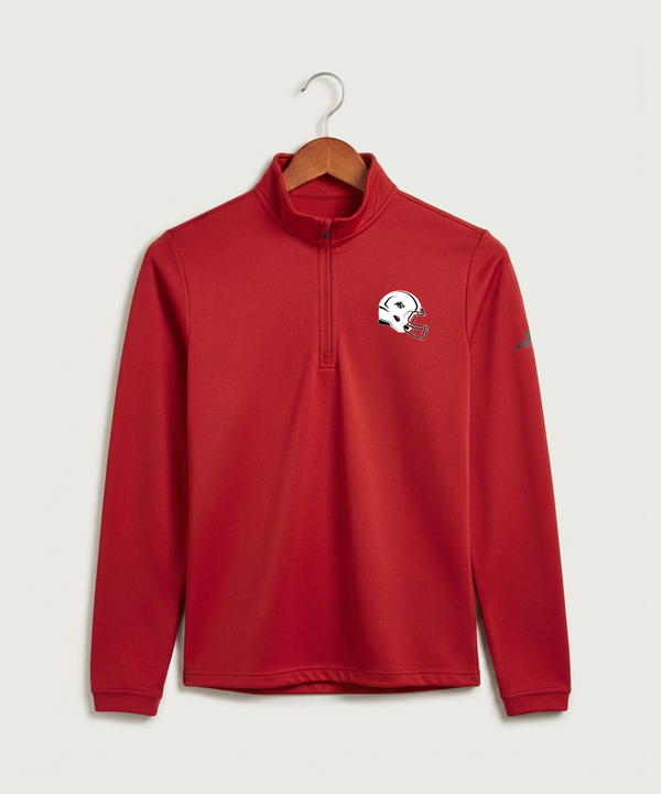 Milaca High School Football (Boys) - Power Red Men's Ultimate365 Lightweight Quarter-Zip Pullover