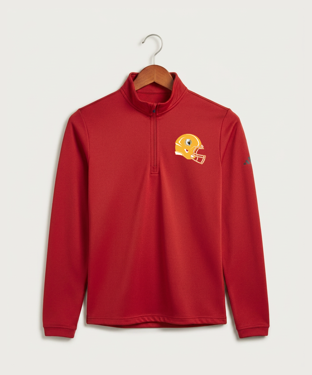 Stockton High School Football - Power Red Men's Ultimate365 Lightweight Quarter-Zip Pullover