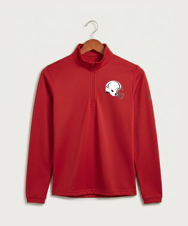 Mcgregor High School Football (Boys) - Power Red Men's Ultimate365 Lightweight Quarter-Zip Pullover