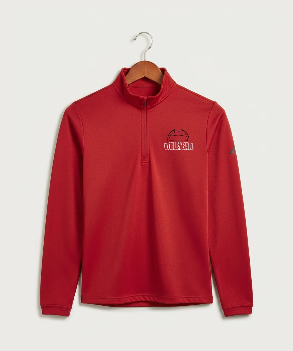 Davenport Central High School Volleyball (Girls) - Power Red Men's Ultimate365 Lightweight Quarter-Zip Pullover