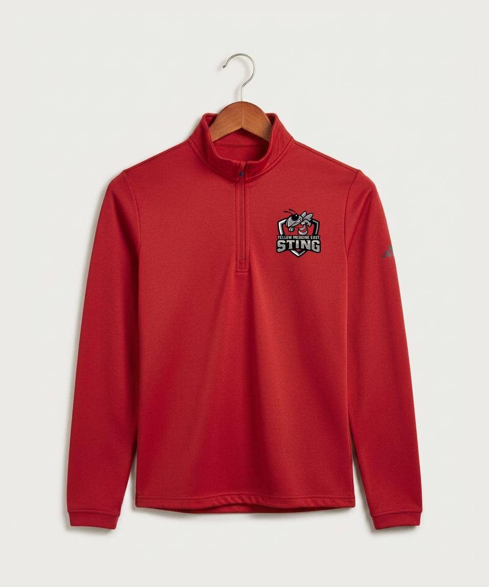 Yellow Medicine East High School Football (Boys) - Power Red Men's Ultimate365 Lightweight Quarter-Zip Pullover