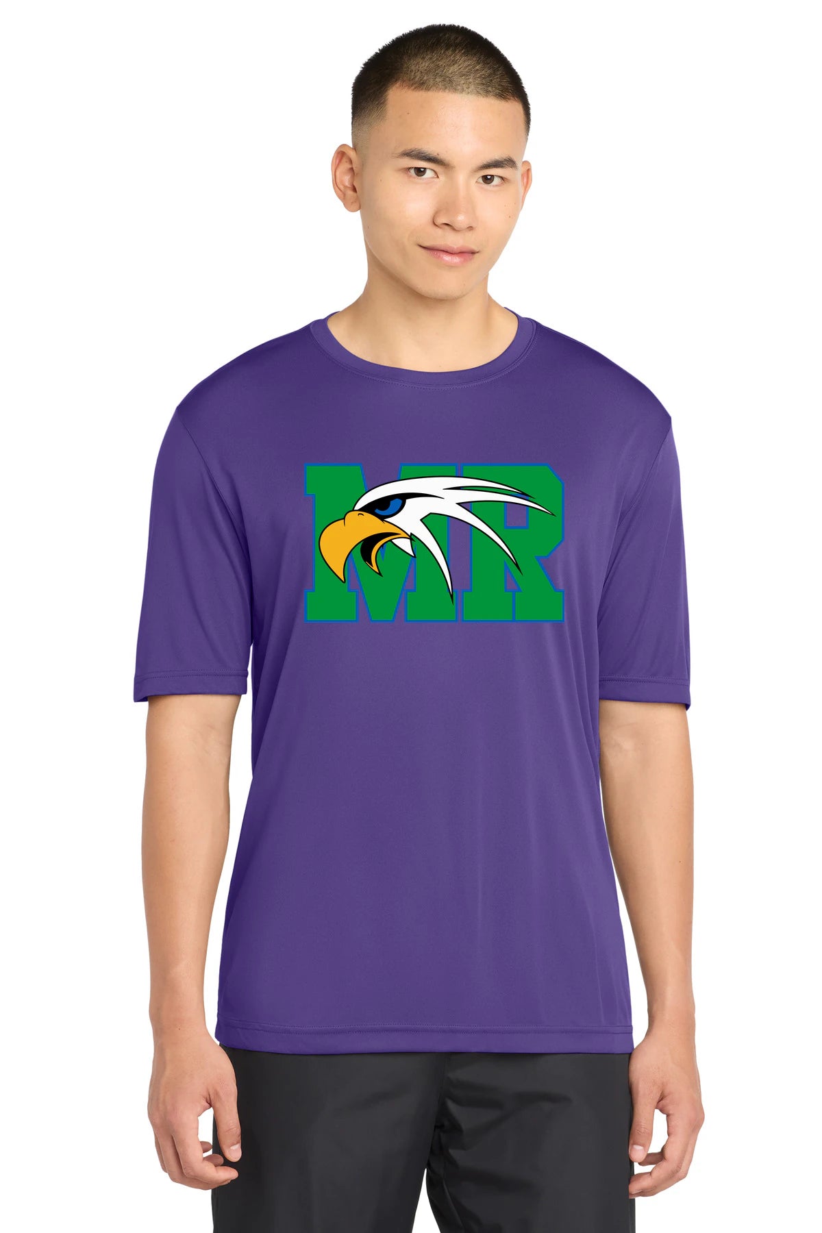 Maple River High School hockey_boys - Purple Sport-Tek PosiCharge Competitor Tee. ST350