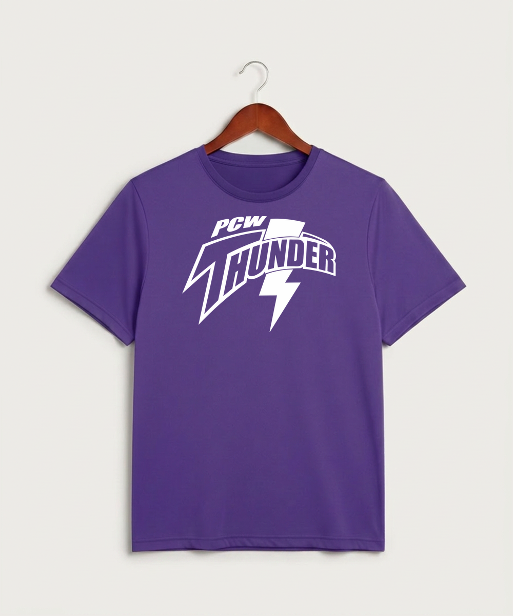 Polk County West Football (Boys) - Purple Sport-Tek PosiCharge Competitor Tee. ST350