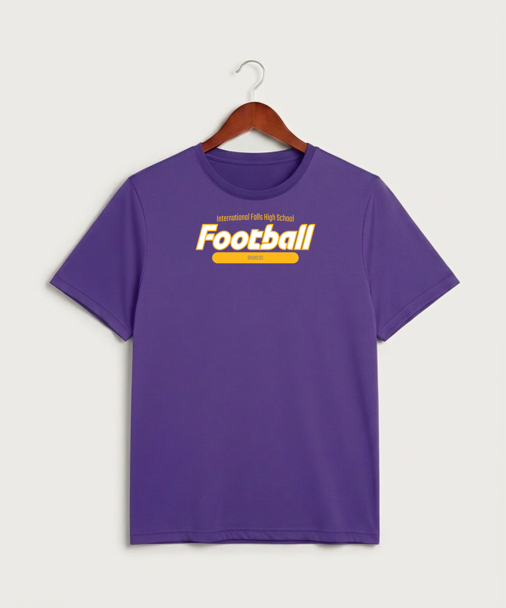 International Falls High School Football (Boys) - Purple Sport-Tek PosiCharge Competitor Tee. ST350