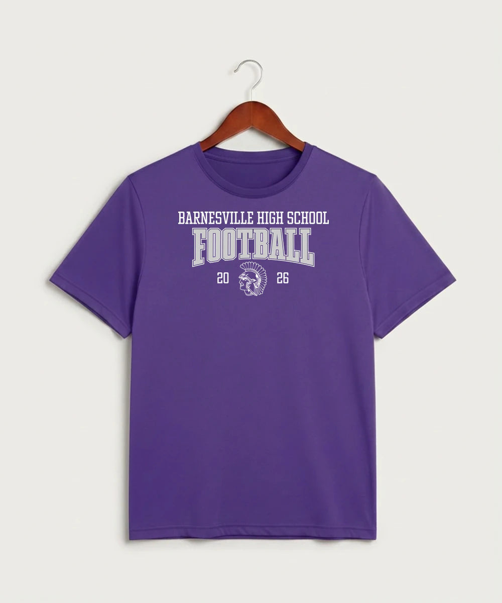 Barnesville High School Football (Boys) - Purple Sport-Tek PosiCharge Competitor Tee. ST350