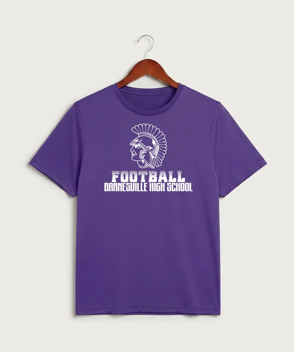 Barnesville High School Football (Boys) - Purple Sport-Tek PosiCharge Competitor Tee. ST350