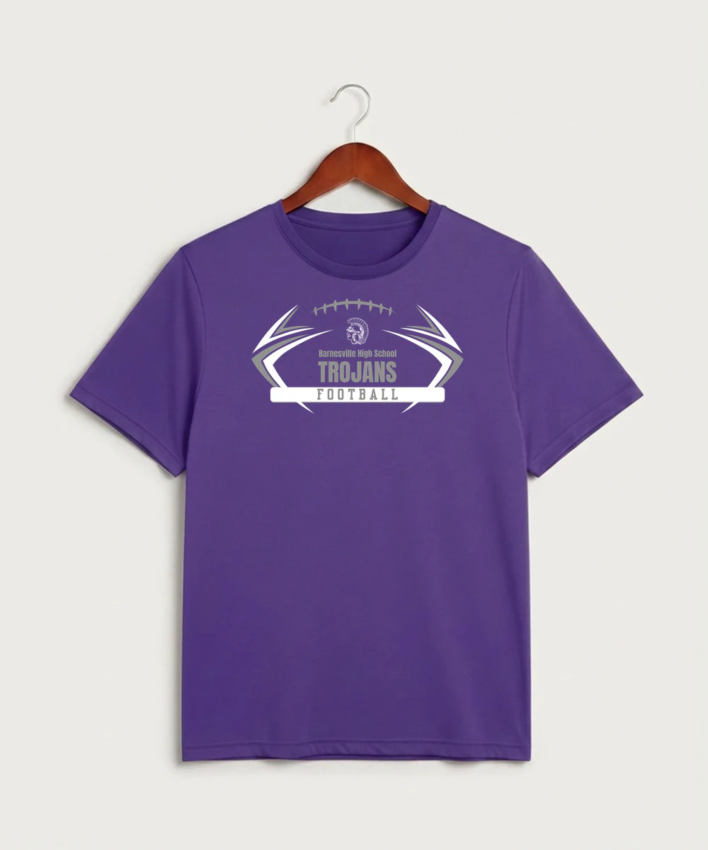 Barnesville High School Football (Boys) - Purple Sport-Tek PosiCharge Competitor Tee. ST350