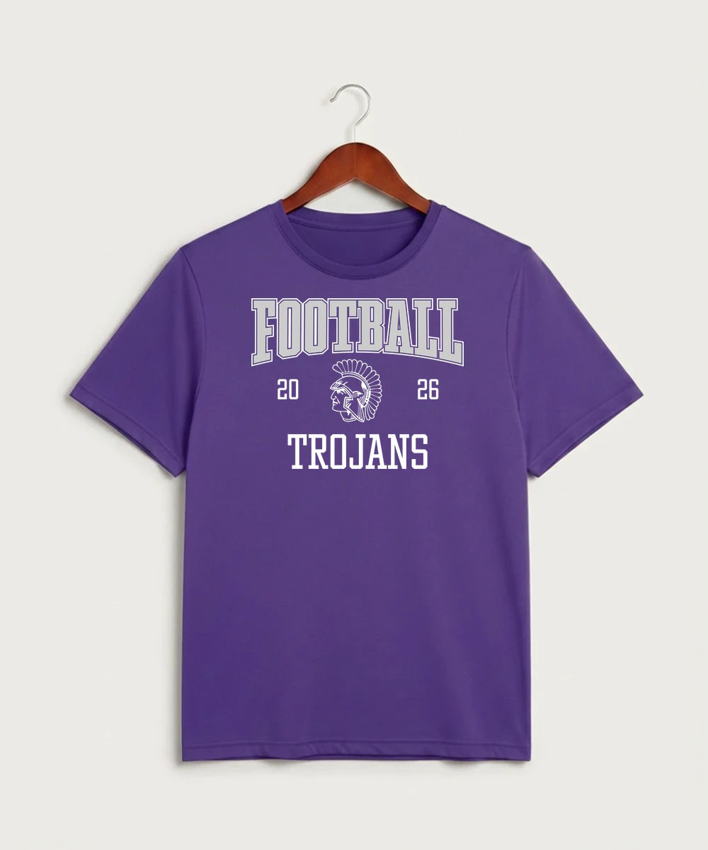 Barnesville High School Football (Boys) - Purple Sport-Tek PosiCharge Competitor Tee. ST350