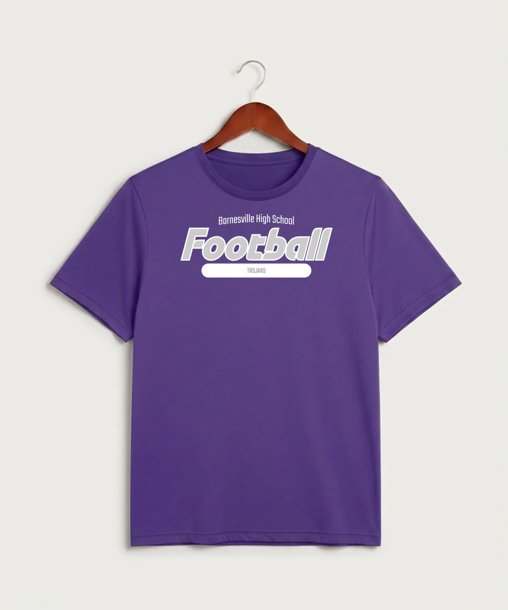 Barnesville High School Football (Boys) - Purple Sport-Tek PosiCharge Competitor Tee. ST350