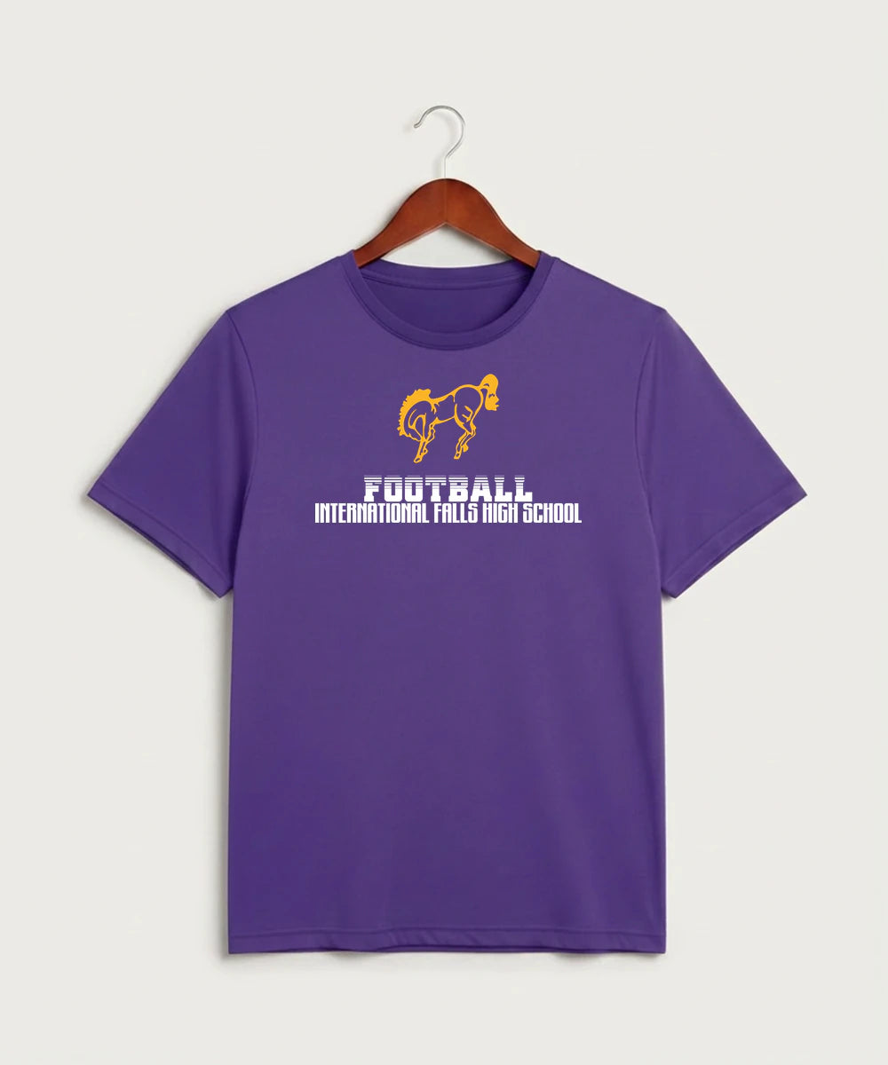 International Falls High School Football (Boys) - Purple Sport-Tek PosiCharge Competitor Tee. ST350