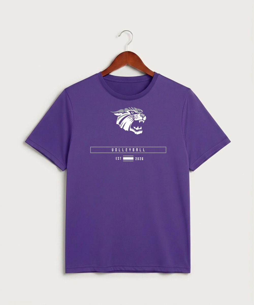 Goodhue High School Volleyball (Girls) - Purple Sport-Tek PosiCharge Competitor Tee. ST350