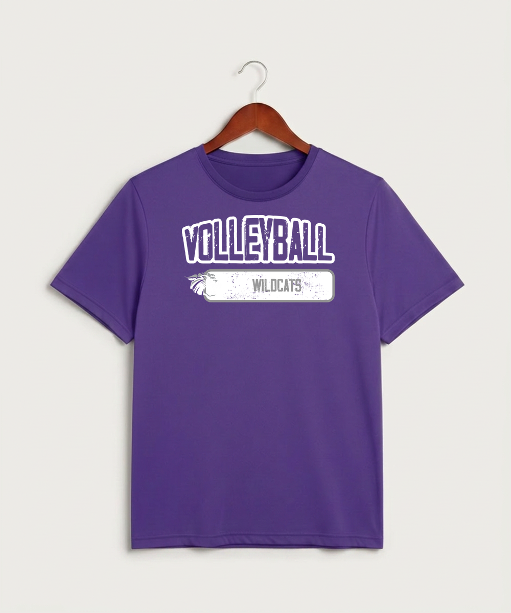 Goodhue High School Volleyball (Girls) - Purple Sport-Tek PosiCharge Competitor Tee. ST350