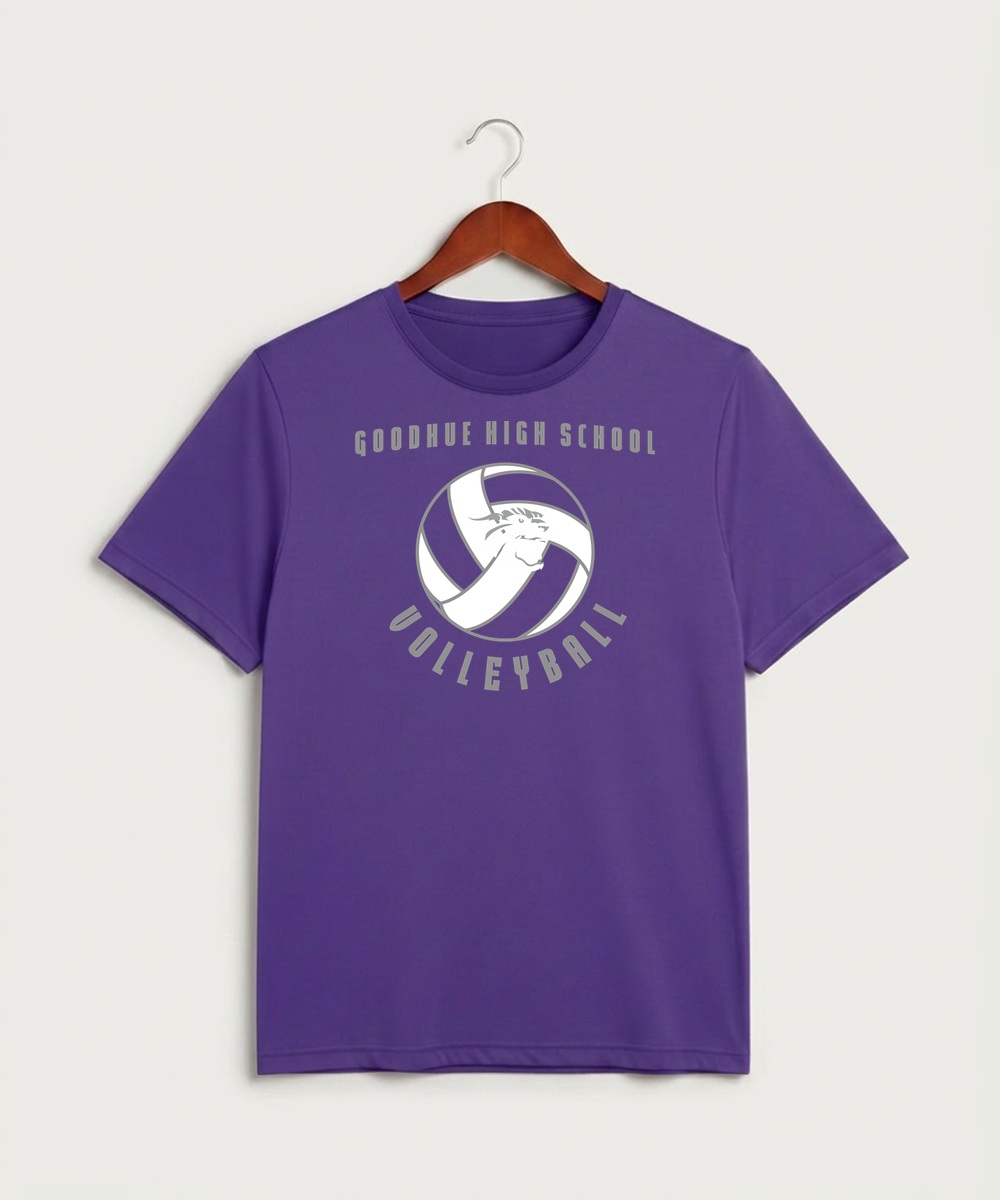 Goodhue High School Volleyball (Girls) - Purple Sport-Tek PosiCharge Competitor Tee. ST350