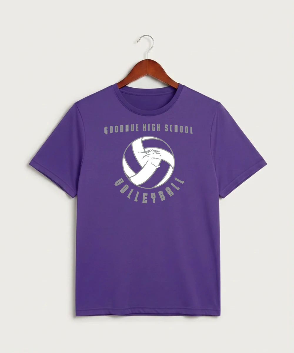 Goodhue High School Volleyball (Girls) - Purple Sport-Tek PosiCharge Competitor Tee. ST350