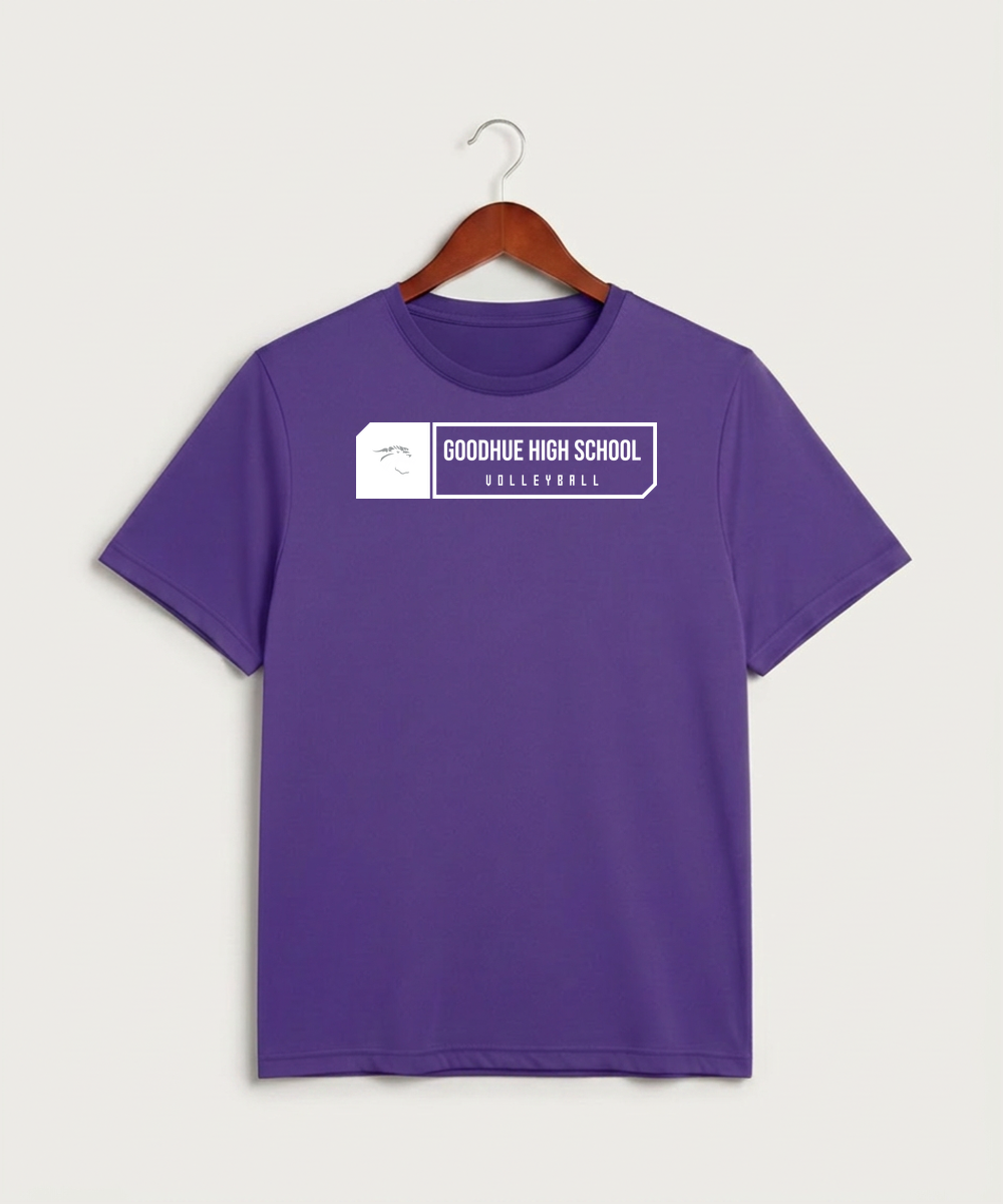 Goodhue High School Volleyball (Girls) - Purple Sport-Tek PosiCharge Competitor Tee. ST350