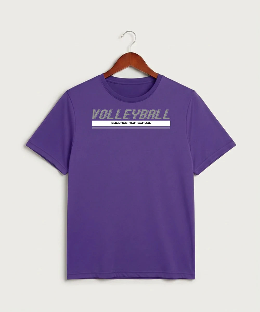 Goodhue High School Volleyball (Girls) - Purple Sport-Tek PosiCharge Competitor Tee. ST350