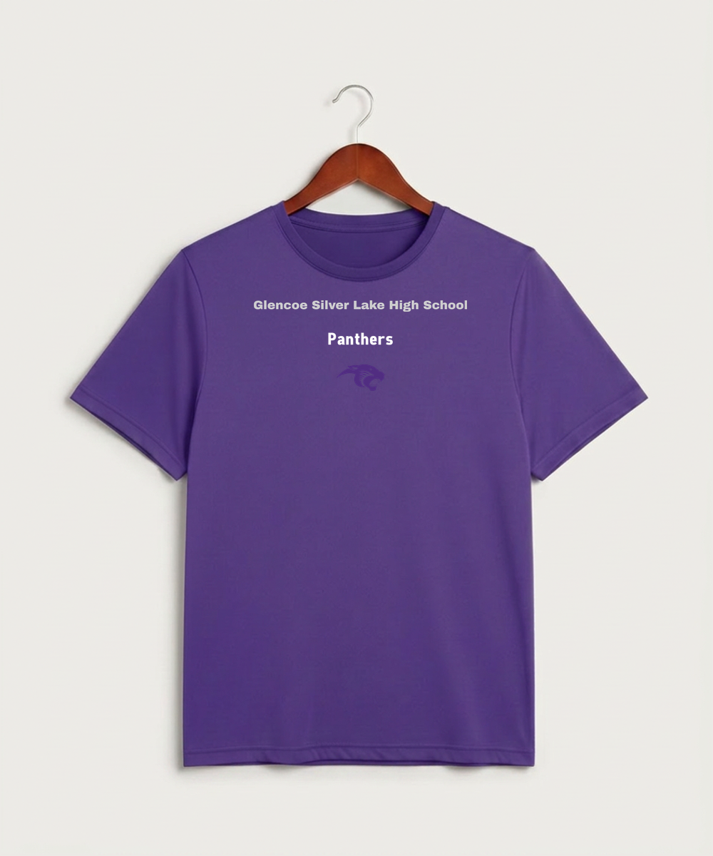 Glencoe Silver Lake High School Athletics - Purple Sport-Tek PosiCharge Competitor Tee. ST350