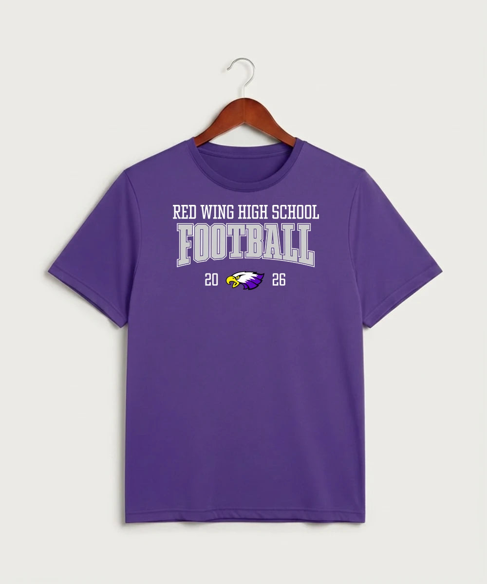 Red Wing High School Football - Purple Sport-Tek PosiCharge Competitor Tee. ST350
