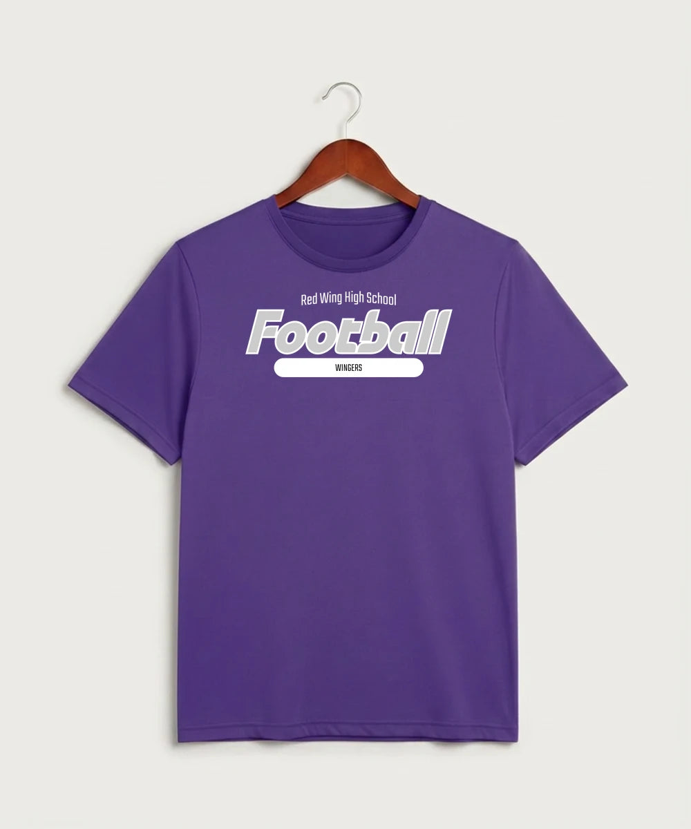 Red Wing High School Football - Purple Sport-Tek PosiCharge Competitor Tee. ST350