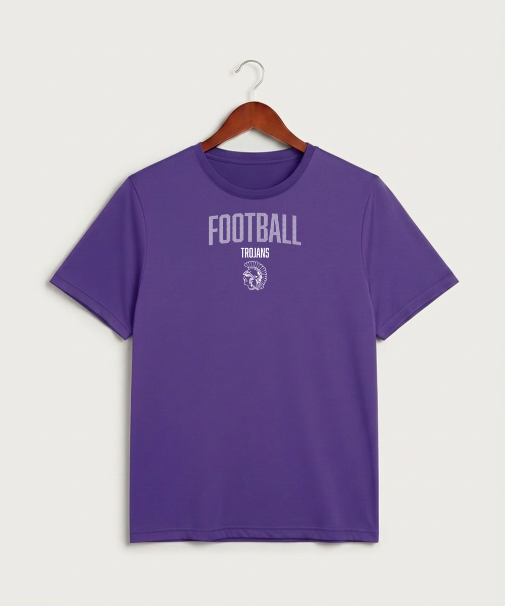 Barnesville High School Football (Boys) - Purple Sport-Tek PosiCharge Competitor Tee. ST350