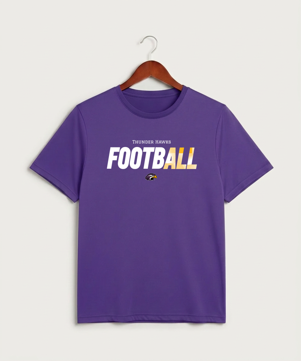 Montevideo High School Football (Boys) - Purple Sport-Tek PosiCharge Competitor Tee. ST350