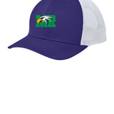 Maple River High School hockey_boys - Purple/ White Sport-Tek Club Trucker Cap STC46