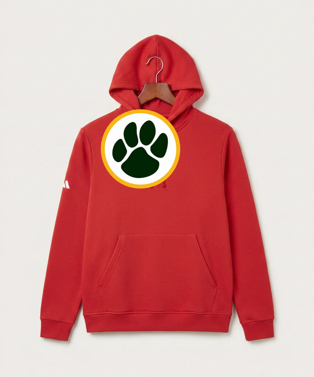 Ashwaubenon High School Football (Boys) - Red Unisex Fleece Hooded Sweatshirt