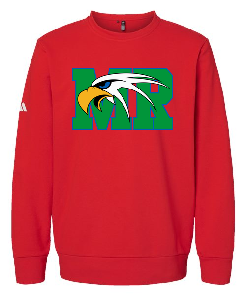 Maple River High School hockey_boys - Red Unisex Fleece Crewneck Sweatshirt