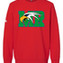 Maple River High School hockey_boys - Red Unisex Fleece Crewneck Sweatshirt