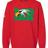 Maple River High School hockey_boys - Red Unisex Fleece Crewneck Sweatshirt