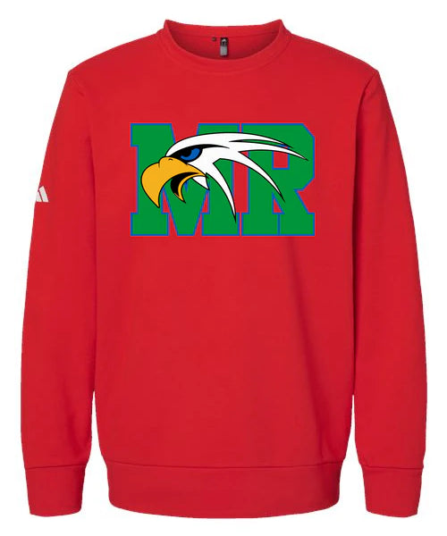 Maple River High School hockey_boys - Red Unisex Fleece Crewneck Sweatshirt