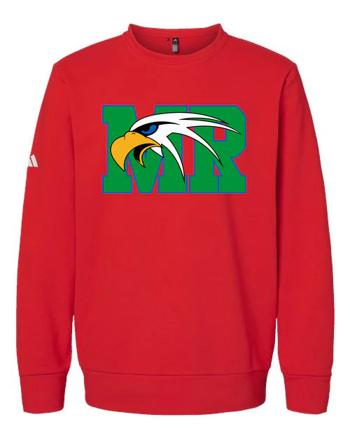 Maple River High School hockey_boys - Red Unisex Fleece Crewneck Sweatshirt
