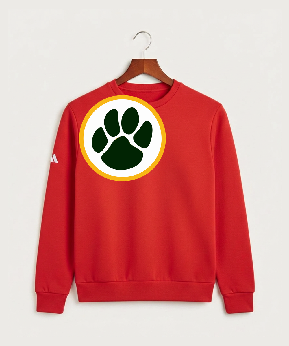 Ashwaubenon High School Football (Boys) - Red Unisex Fleece Crewneck Sweatshirt