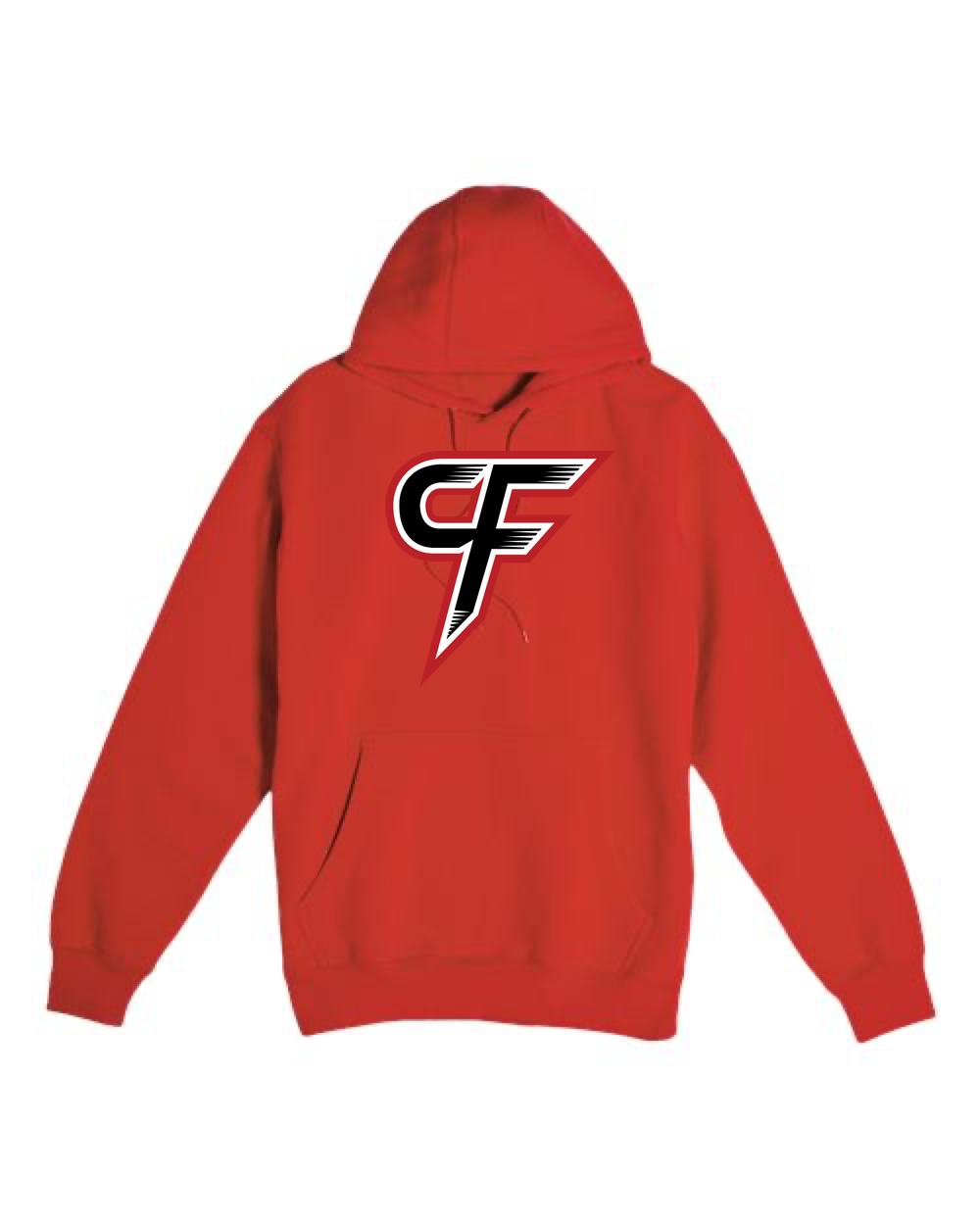 Cannon Falls Volleyball - Red Hoodie Value - Full Front