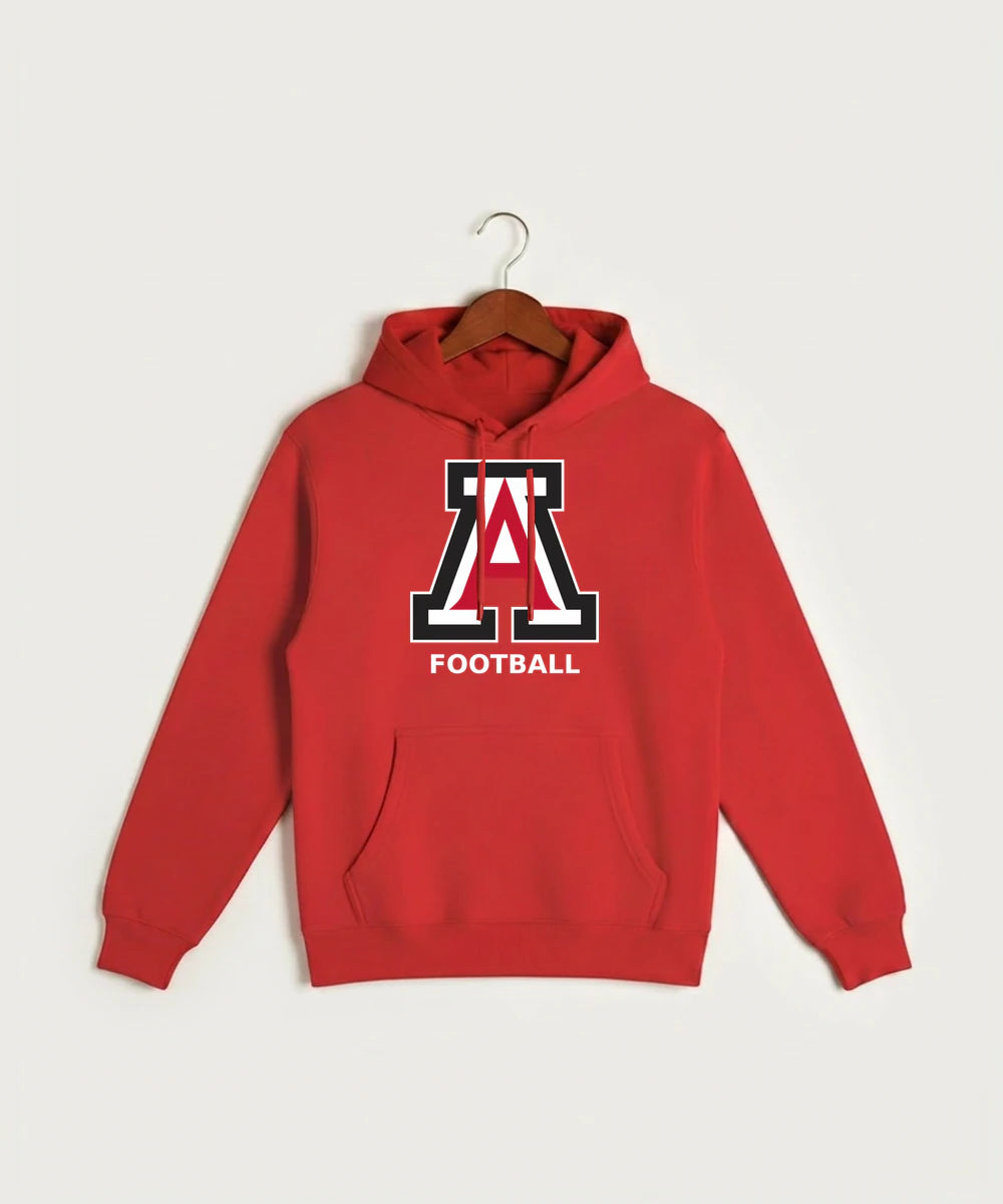 Amboy Football general - Red Hoodie Value - Full Front
