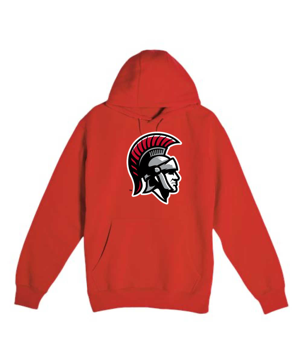 Worthington Football - Red Hoodie Value - Full Front