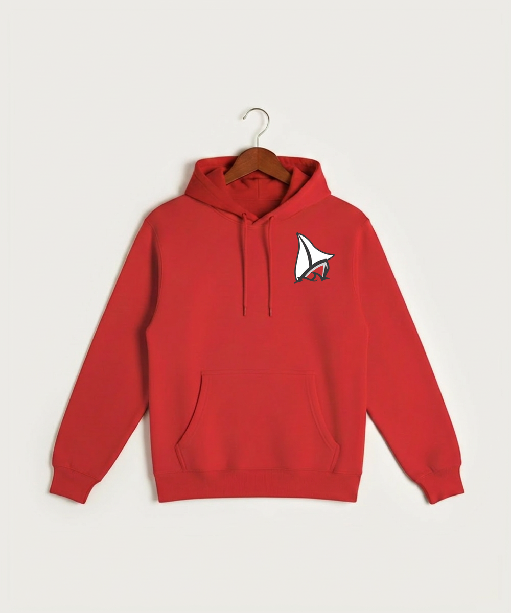 Detroit Lakes Community High School Football (Boys) - Red Hoodie Value - Left Chest