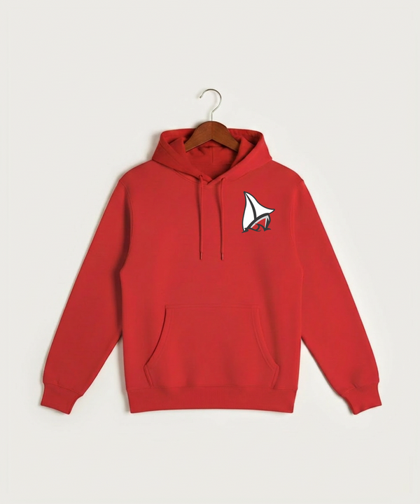 Detroit Lakes Community High School Football (Boys) - Red Hoodie Value - Left Chest
