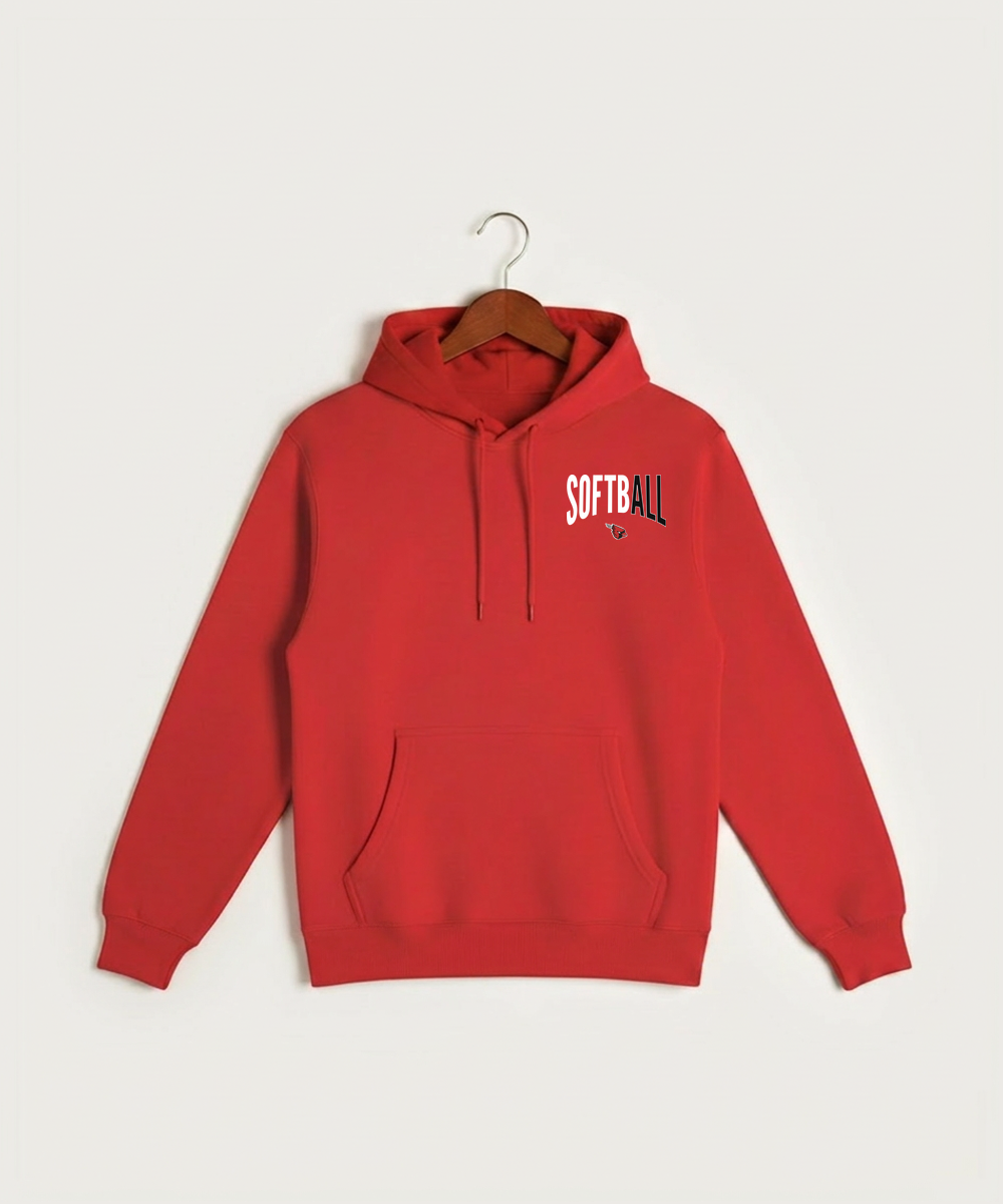 Forreston Softball - Red Hoodie Value - Left Chest