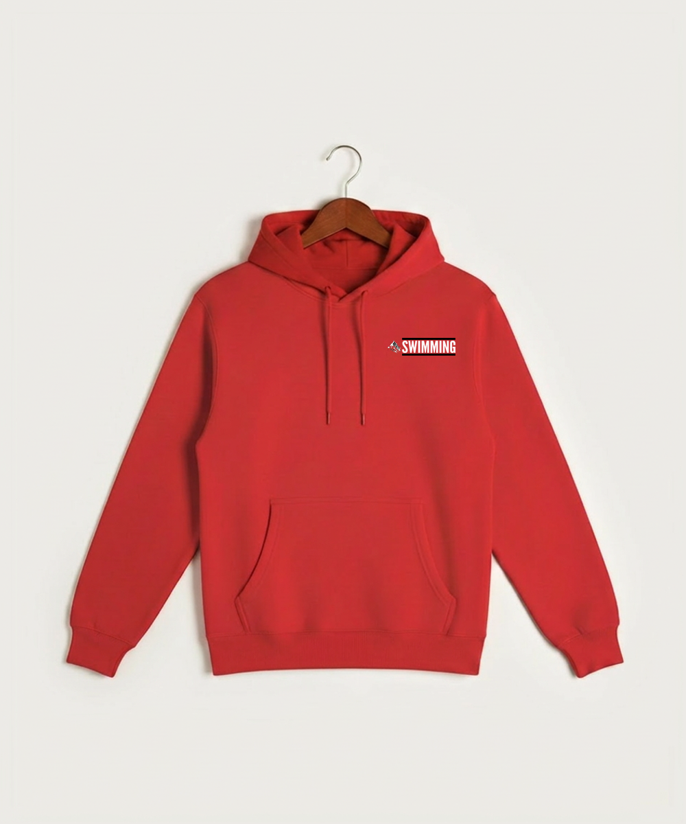 John Marshall High School Swim Dive Girls - Red Hoodie Value - Left Chest